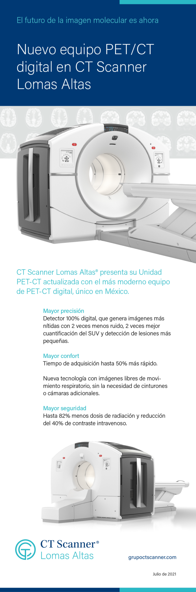 PET/CT Digital en CT Scanner Lomas Altas – Grupo CT Scanner